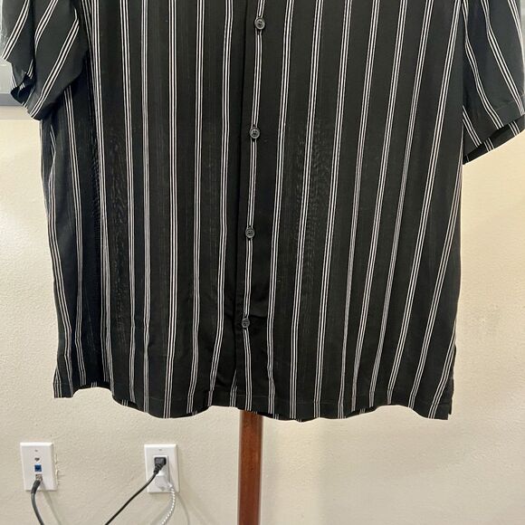 All Saints - Folsom Short Sleeve Shirt (#MS076M) - Black - Picture 6 of 7